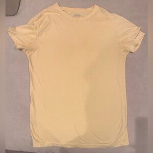J. Crew Men's Light Yellow Short Sleeve Tee